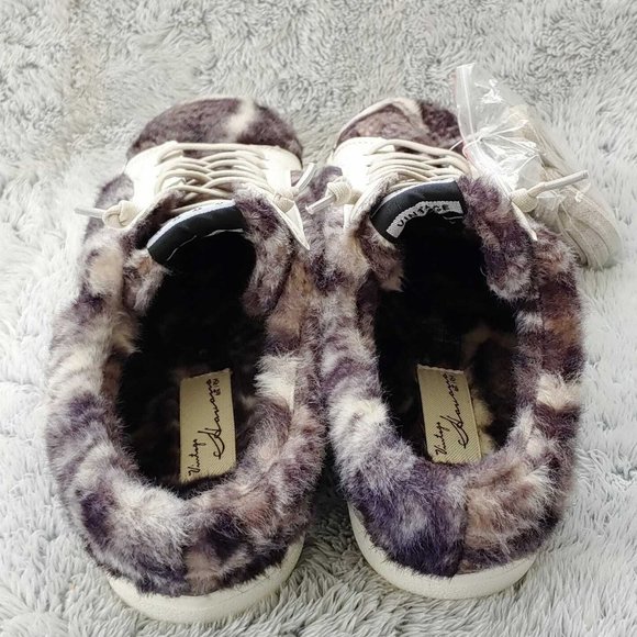 NEW VINTAGE HAVANA Snuggle Fur Sneaker MULE SLIP-ON Snake Size 8.5 Women Shoes - Picture 6 of 7
